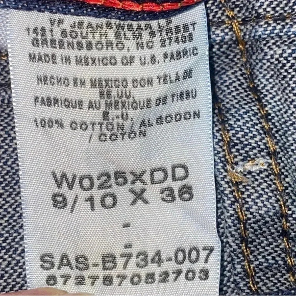 Wrangler Twenty X Slim Fit Jeans Like New Size 9/10 36” Length 🤩 - Picture 8 of 8